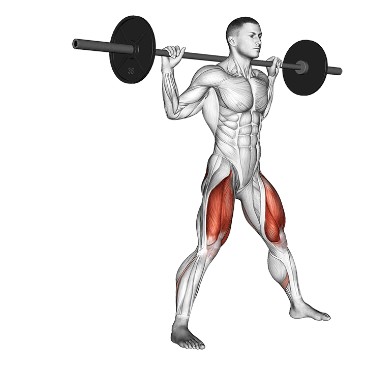Barbell Cossack Squat